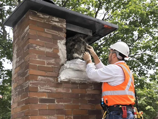 Humane removal of debris and animals by Eastlake Chimney Sweep in Eastlake, OH