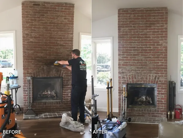 Finished chimney sweeping service by Eastlake Chimney Sweep in Eastlake, OH