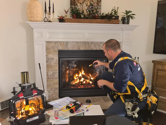 Safety-focused fireplace inspection by Eastlake Chimney Sweep in Eastlake, OH